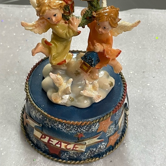 Angel Music Box,VTG Christmas Decor Albert E Price Bellmawr NJ Resin Figurine #4 - Picture 3 of 9
